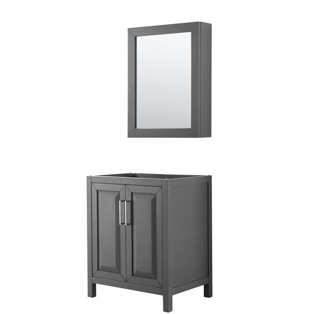 Wyndham Collection Daria 29 in. Single Bathroom Vanity ...