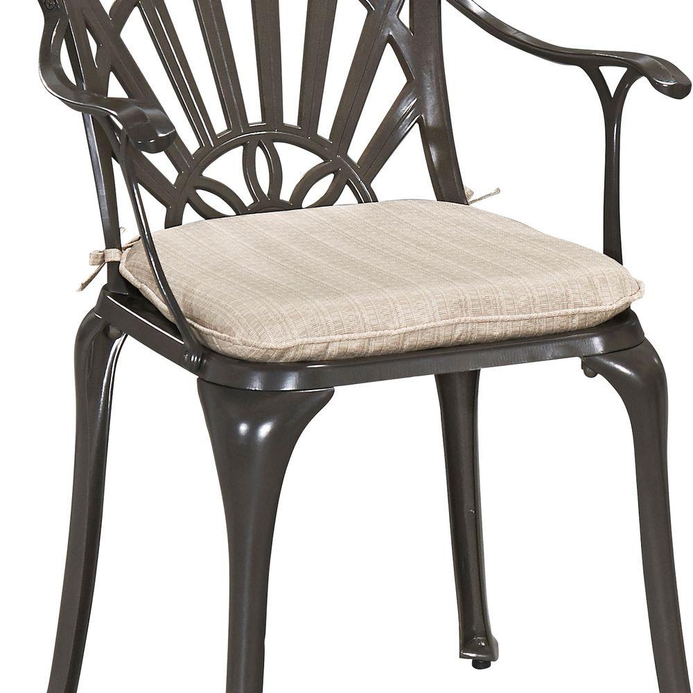 Home Styles Gray Outdoor Dining Chair Cushion-5561-CUS - The Home Depot