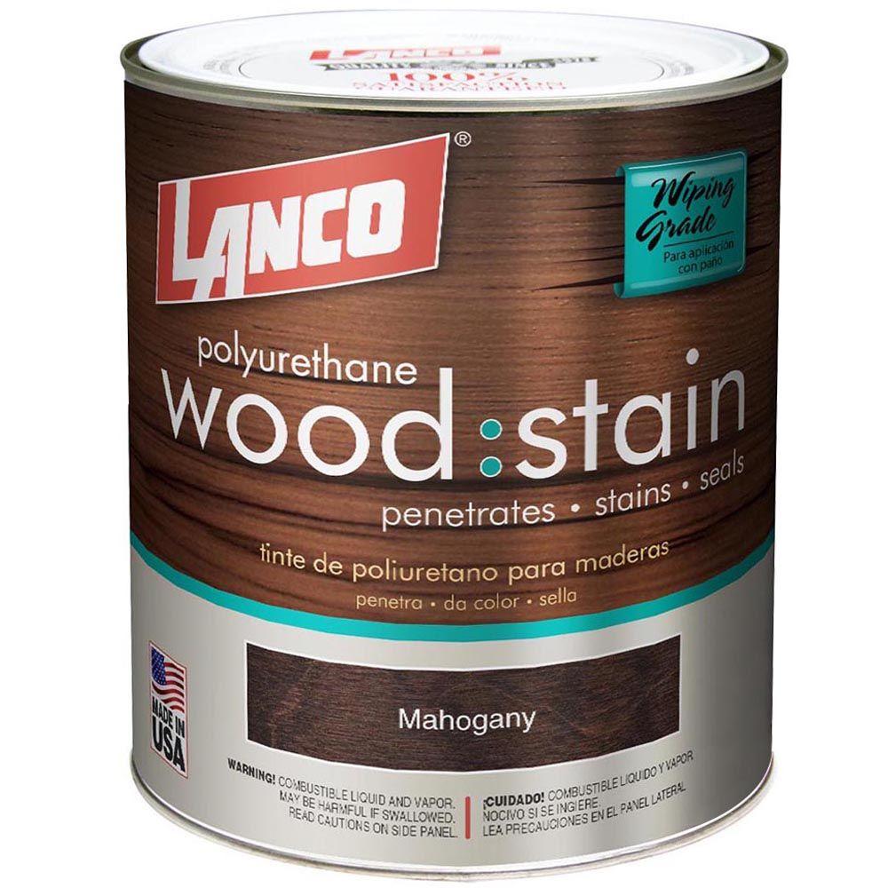 Lanco 1 Qt Mahogany Interior Wood Stain Ws661 5 The Home Depot Qt Mahogany Interior Wood Stain