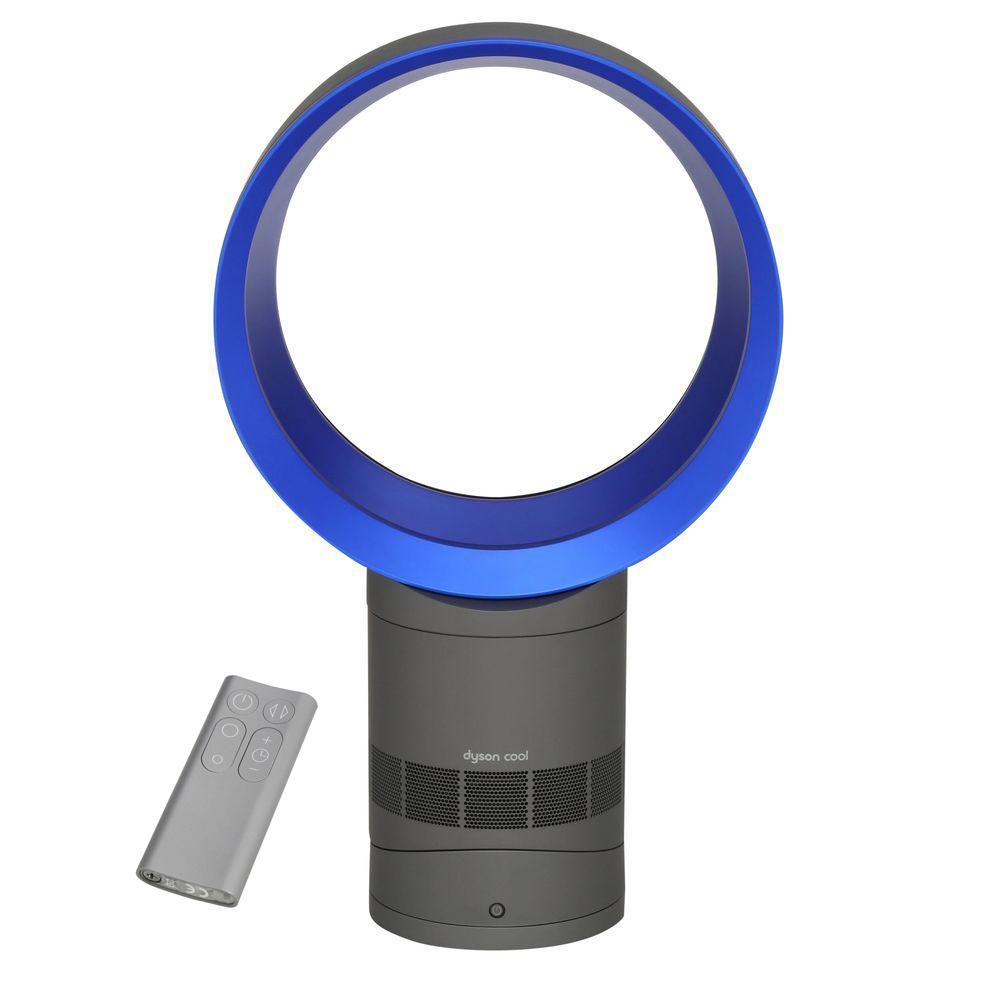 Blue Oscillating Personal Fan Remote Dyson 10 Quiet Powerful Bladeless ...