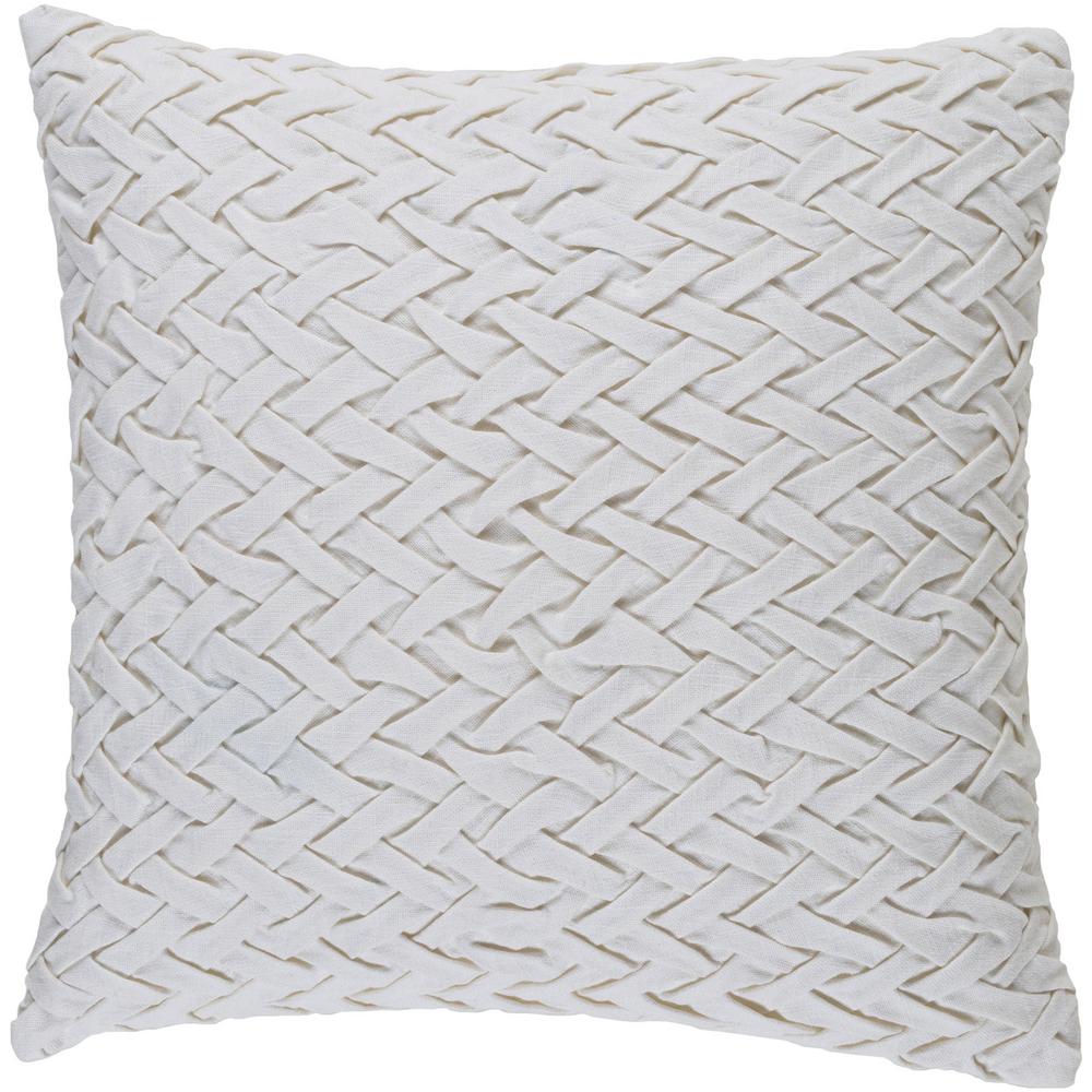 Artistic Weavers Bendmore White Solid Polyester 18 In X 18 In