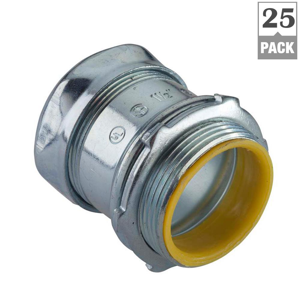 Halex 3 4 In Electrical Metallic Tube EMT Compression Connectors 