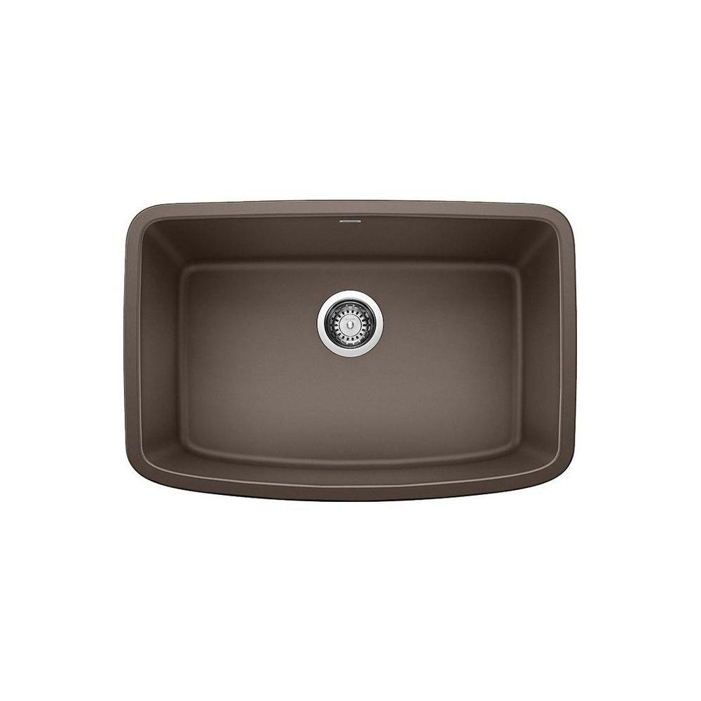 Blanco Valea Undermount Granite 27 in. x 18 in. Single Bowl Kitchen ...