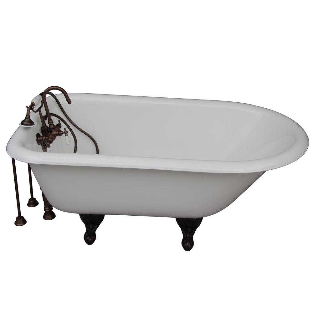 4.5 foot clawfoot tub