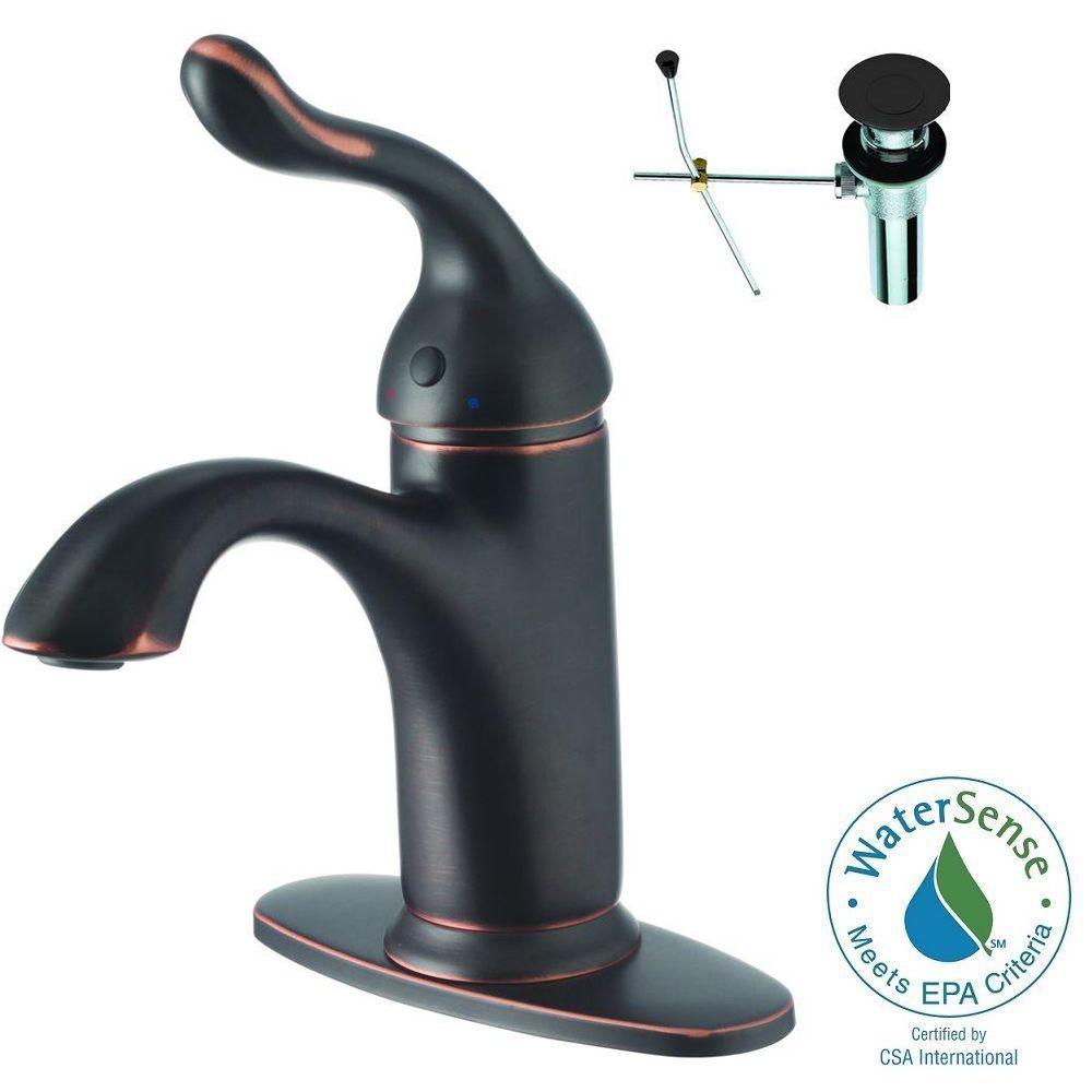 Yosemite Home Decor Single Hole Handle Bathroom Faucet In Oil Yosemite Home Decor Single Hole Handle Bathroom Faucet In Oil Rubbed Bronze With Pop