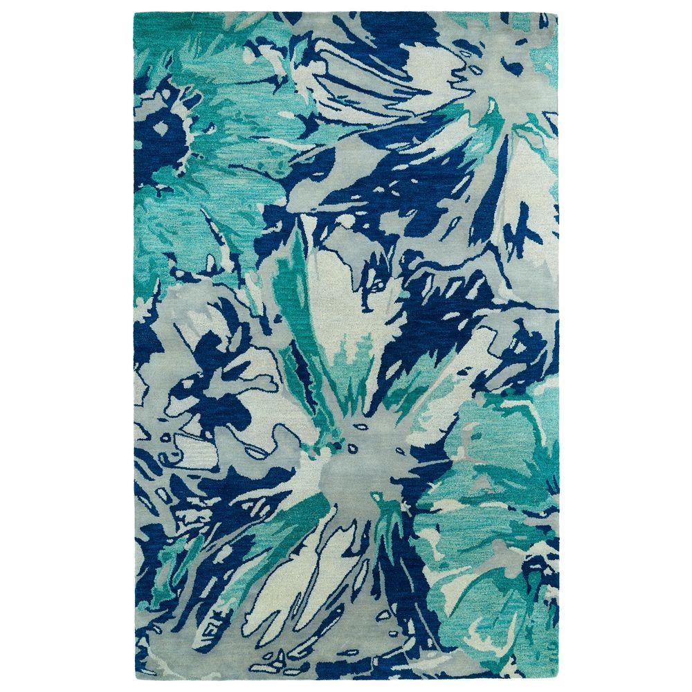 Kaleen Brushstrokes Blue 8 ft. x 11 ft. Area RugBRS0617 8 X 11 The