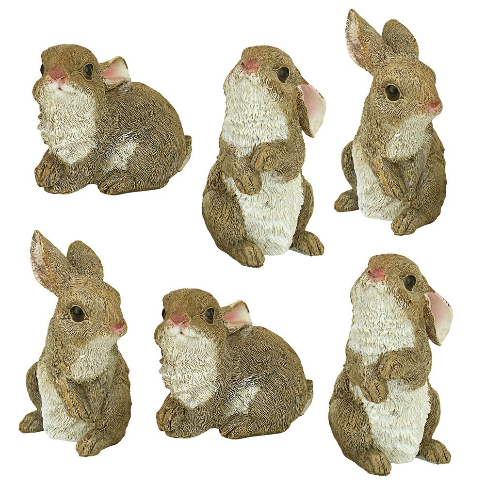 Rabbit Garden Statues Outdoor Decor The Home Depot