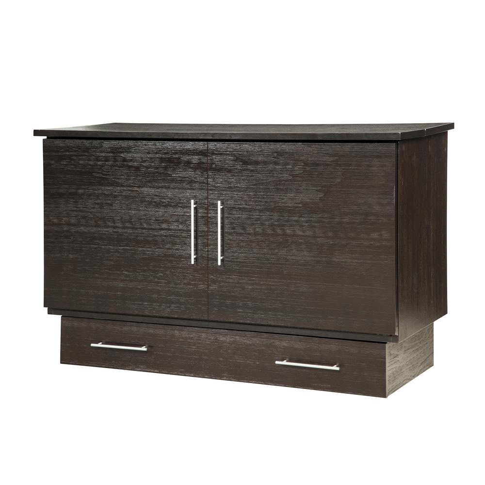 Creden Zzz Brushed Espresso Coffee Cabinet Bed Queen Size 503 20 The Home Depot Creden Zzz Brushed Espresso Coffee, Traditional Pekoe Queen Creden Zzz Cabinet Bed