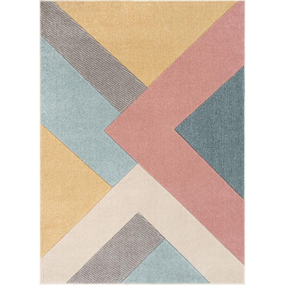 Well Woven Ruby Alma Mid-Century Modern Geometric Triangle Pattern ...