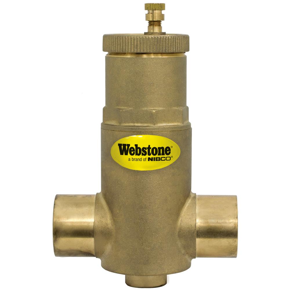 1 In Swt Forged Brass Air Separator With Removable Vent Head And Coalescing Medium