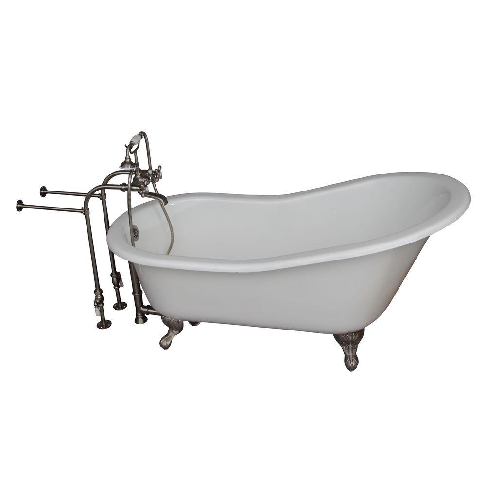 Barclay Products 5.6 ft. Cast Iron Ball and Claw Feet Slipper Tub in