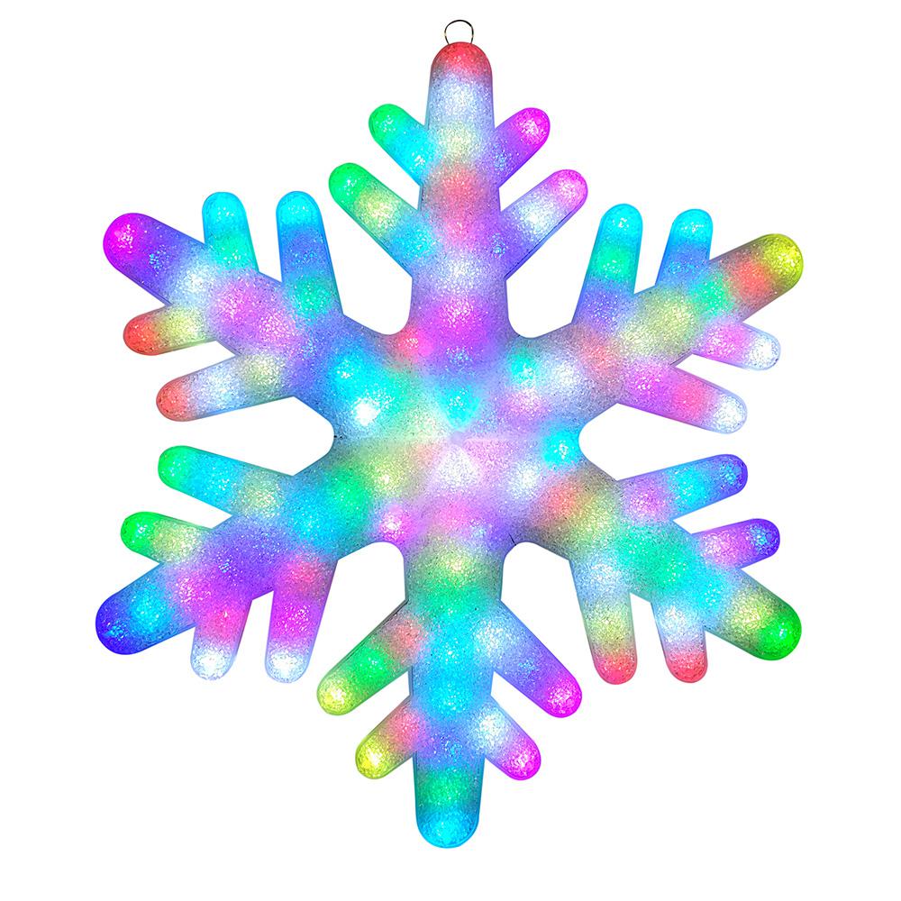 Illuminations 24 In Color Blast Remote Controlled Rgb Led 84 Light Color Blast Remote Controlled Rgb Led 84 Light Giant Snowflake