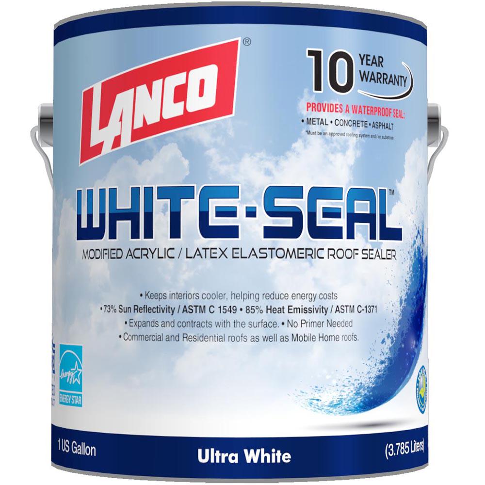 Lanco 1 Gal. White Seal Eleastomeric Roof CoatingRC8654 The Home Depot