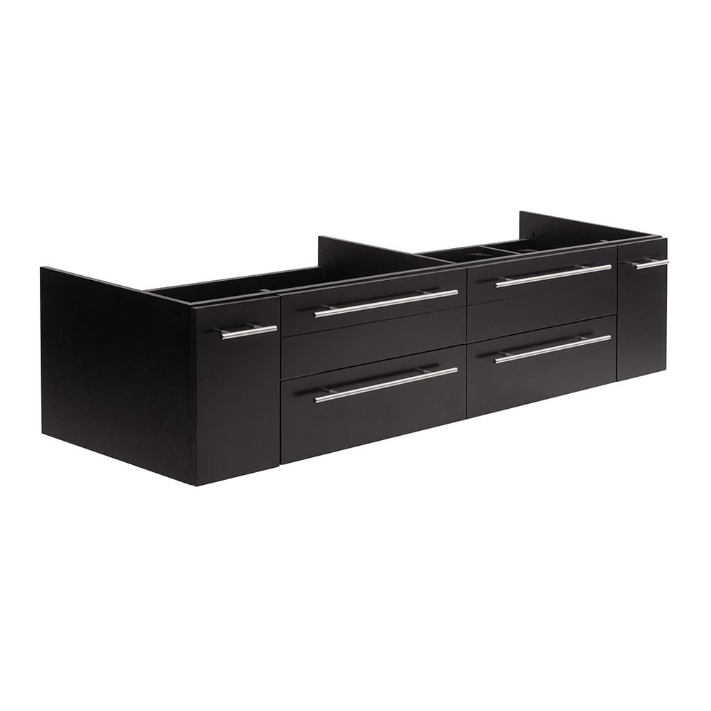 Fresca Lucera 72 In W Wall Hung Double Sink Bath Vanity Cabinet Only Espresso Fcb6172es Uns The Home Depot - Wall Hung Double Sink Units Fresca Lucera 72 In W Wall Hung Double Sink Bath Vanity Cabinet Only Espresso Fcb6172es Uns The Home Depot - Wall Hung Double Sink Units