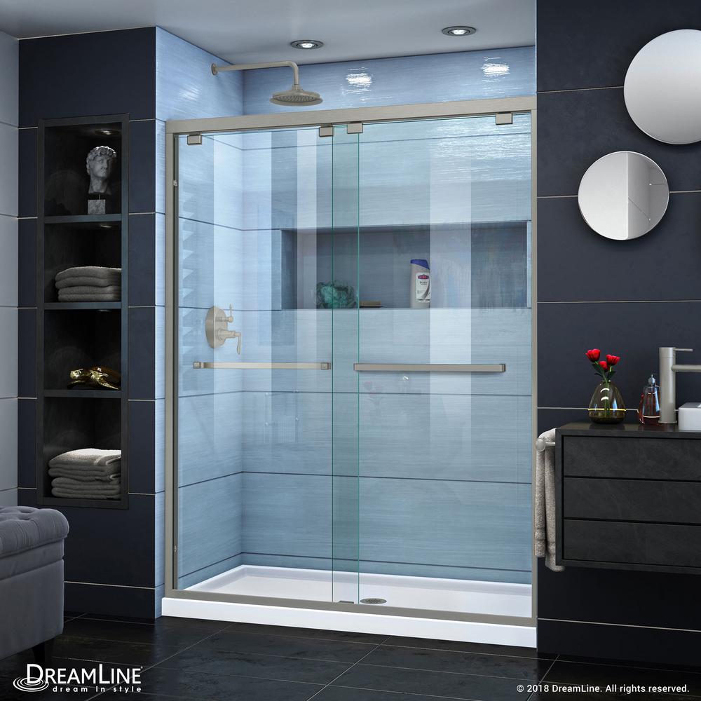 DreamLine Encore 56 to 60 in. x 76 in. SemiFrameless Sliding Shower