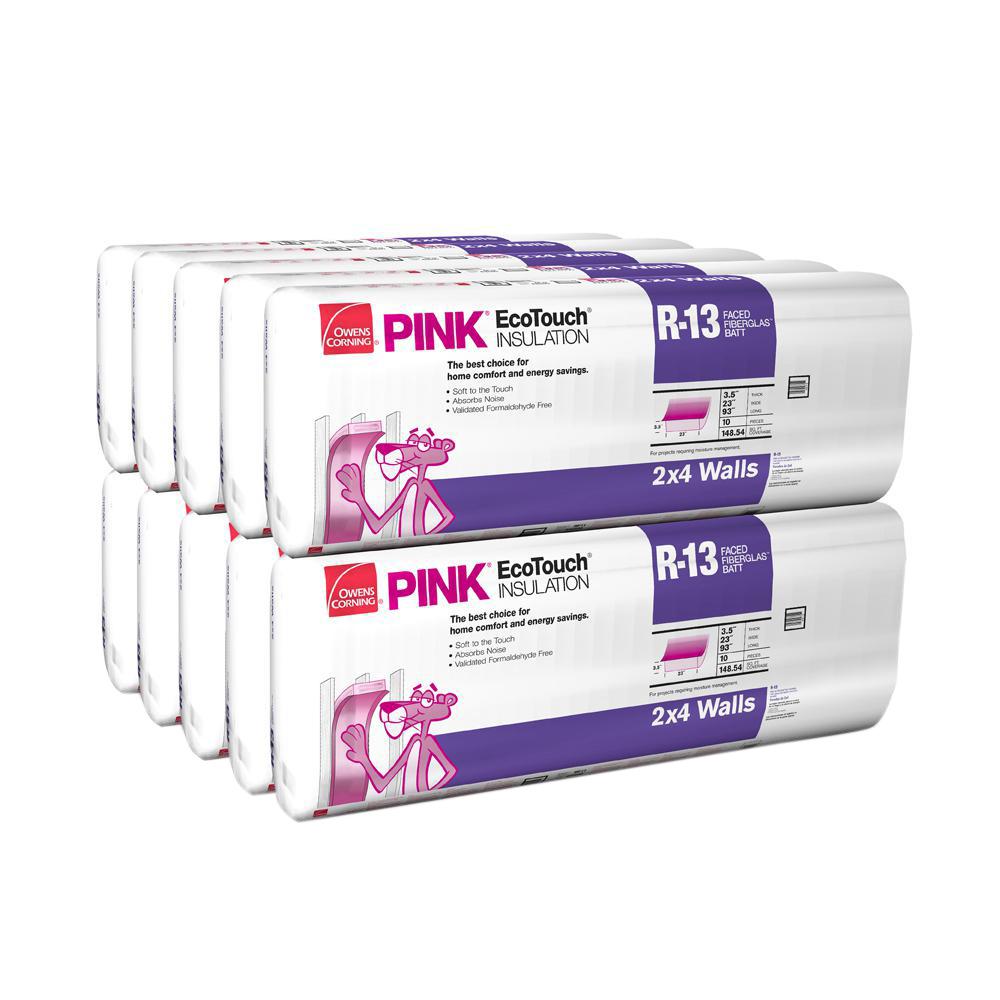 Owens corning fiberglass insulation coupons