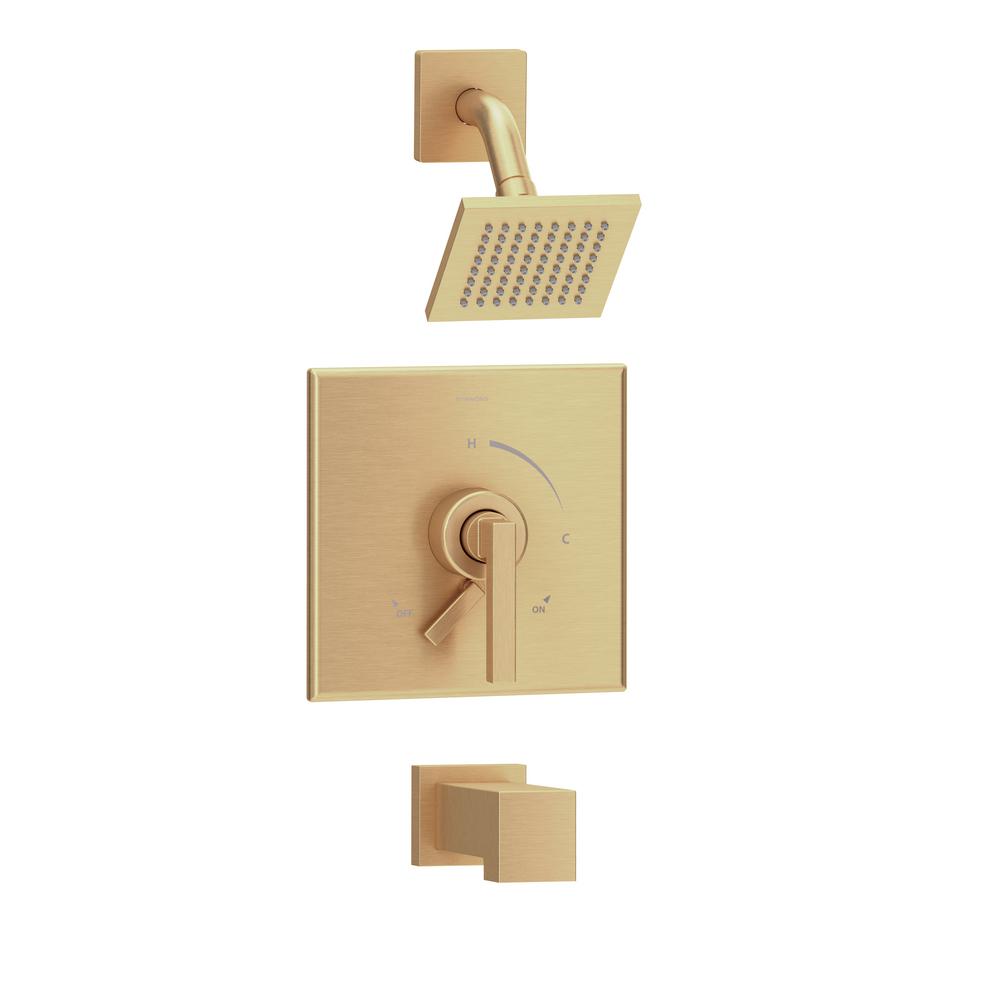 Symmons Duro 1Handle WallMounted Tub and Shower Trim Kit in Brushed Bronze (Valve Not Included