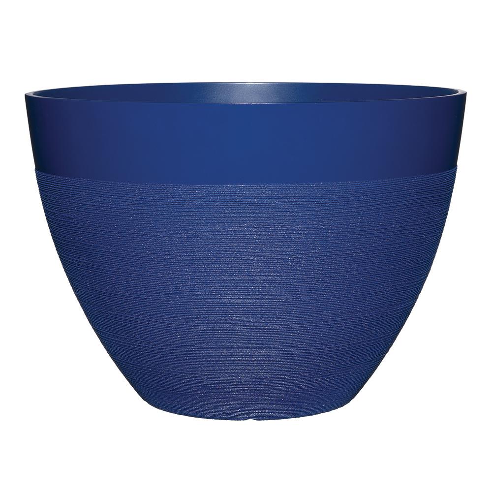 Blue Resin Extra Large Planters Garden Center The Home Depot