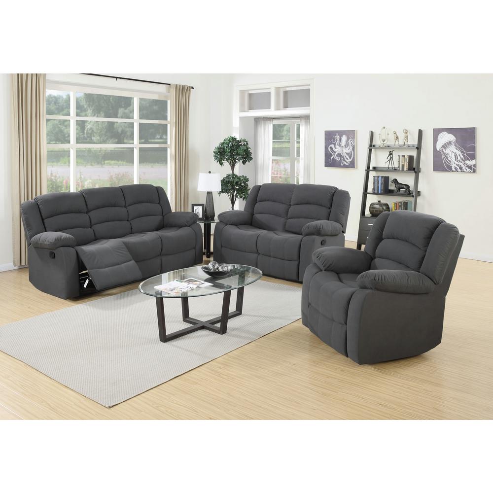 3 Piece Blue Gray Living Room Suite S6022 The Home Depot 3 Piece Blue Gray Living Room Suite
