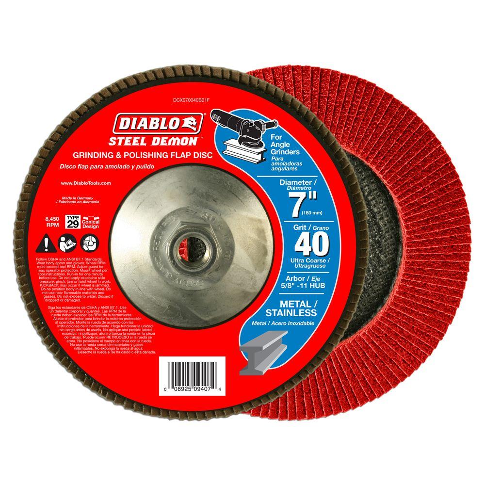 Diablo 4-1/2 in. x 5/8 in. 50-Grit Grinder/Sander Conversion Kit ... Diablo 4-1/2 in. x 5/8 in. 50-Grit Grinder/Sander Conversion Kit ...