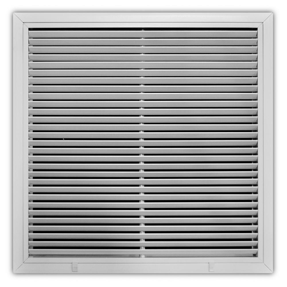 Everbilt 24 in. x 24 in. Aluminum Fixed Bar Return Air