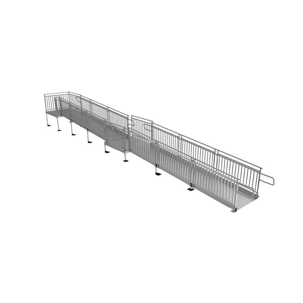 EZ-ACCESS PATHWAY HD 34 ft. Aluminum Code Compliant Modular Wheelchair Ramp System For Sale