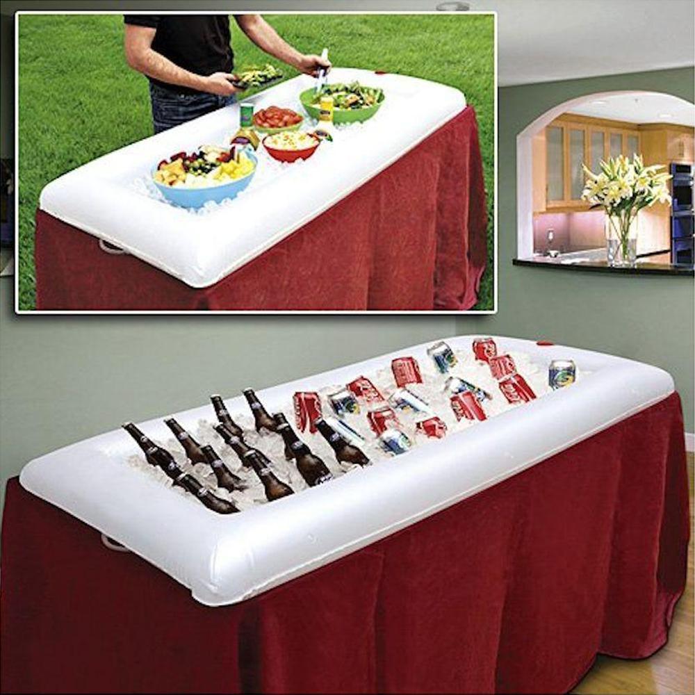inflatable salad bar ice tray