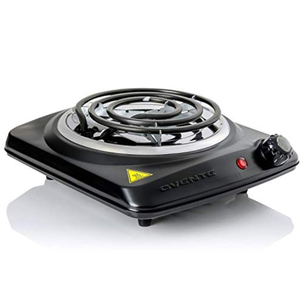 Ovente 1000-walt (120-volt) Single Burner 6 In. Hot Plate Black 