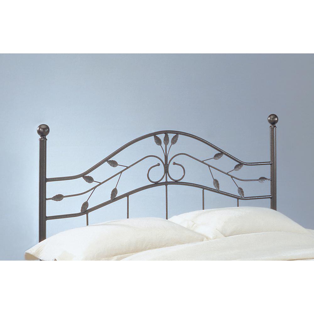 Fashion Bed Group Sycamore Twin Size Headboard with Arched Metal 