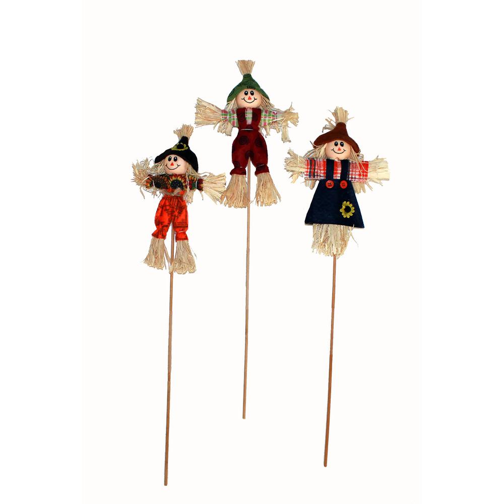 Worth Imports 15 In Scarecrow Pick Set Of 12 2264 The Home Depot