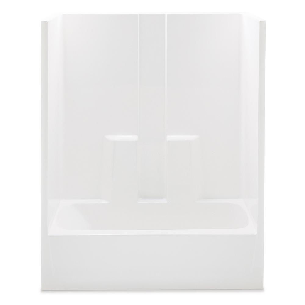 Right One piece Tub & Shower Combos Bathtubs The Home Depot