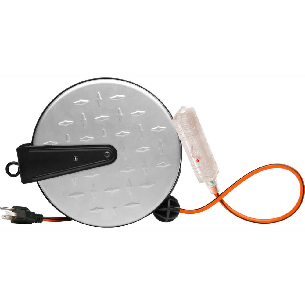 Retractable Extension Cord Reel >> Southwire 30 Ft 16 3 Metal Retractable Extension Cord Reel E 215 Retractable Extension Cord Reel >> Southwire 30 Ft 16 3 Metal Retractable Extension Cord Reel E 215