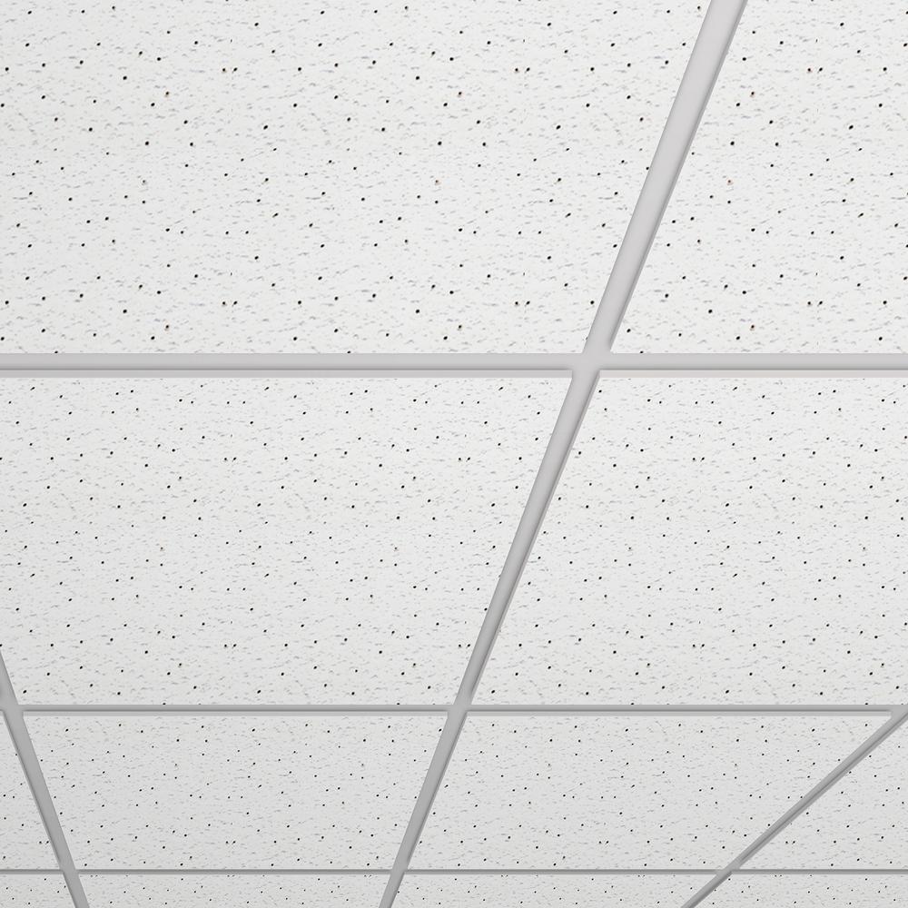 Toptile Mineral Fiber 2 Ft X 2 Ft Lay In Tegular Ceiling Tile 15 In 16 In White Spray Ceiling Tile 1 Pallet