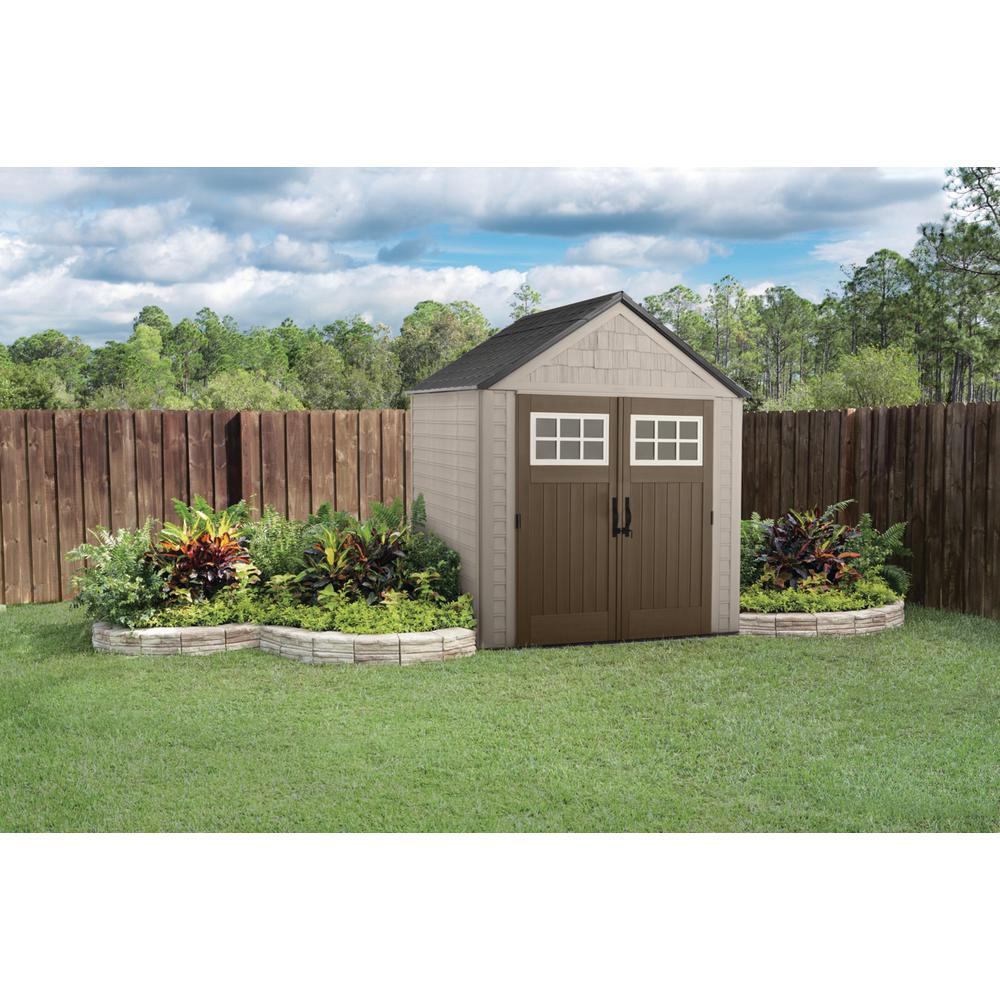 rubbermaid x large 7 x 7 gable storage shed instructions