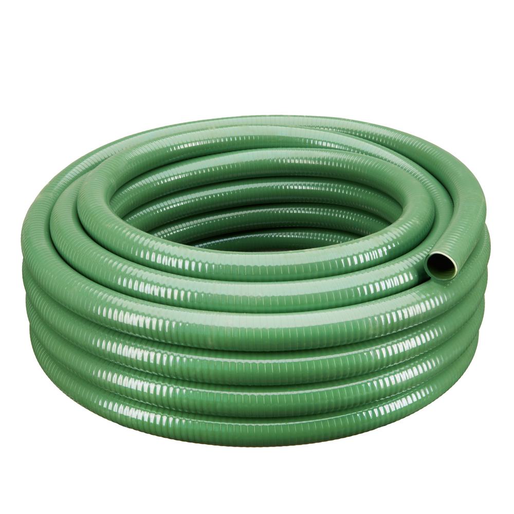 HYDROMAXX 1 1/2 in. Dia x 100 ft. Green HeavyDuty Flexible PVC Suction
