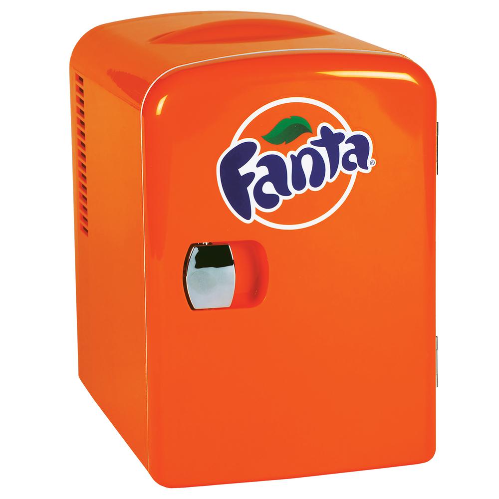 Fanta 4.2 qt./0.14 cu. ft. 6 Can AC/DC Mini Cooler/Mini Fridge in