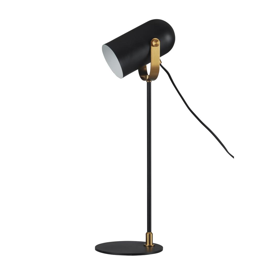 matte black table lamp