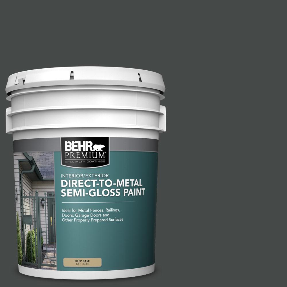 BEHR PREMIUM 5 gal. #N450-7 Astronomical Semi-Gloss Direct to Metal ...