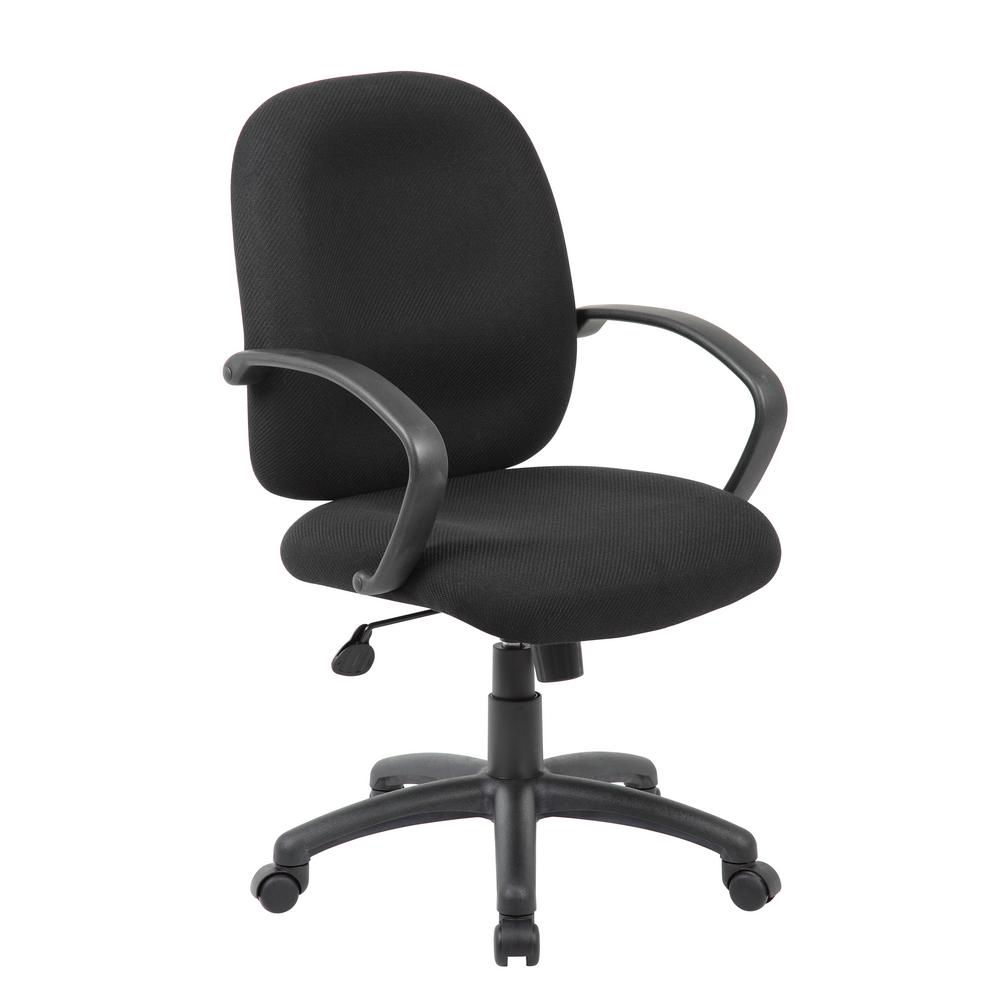 Boss Black "NTR" Executive LeatherPlus Chair B8601 The Home Depot