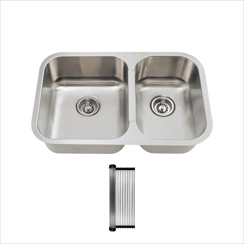 Mr Direct All In One Undermount Stainless Steel 27 1 2 55 45 Mr Direct All In One Undermount Stainless Steel 27 1 2