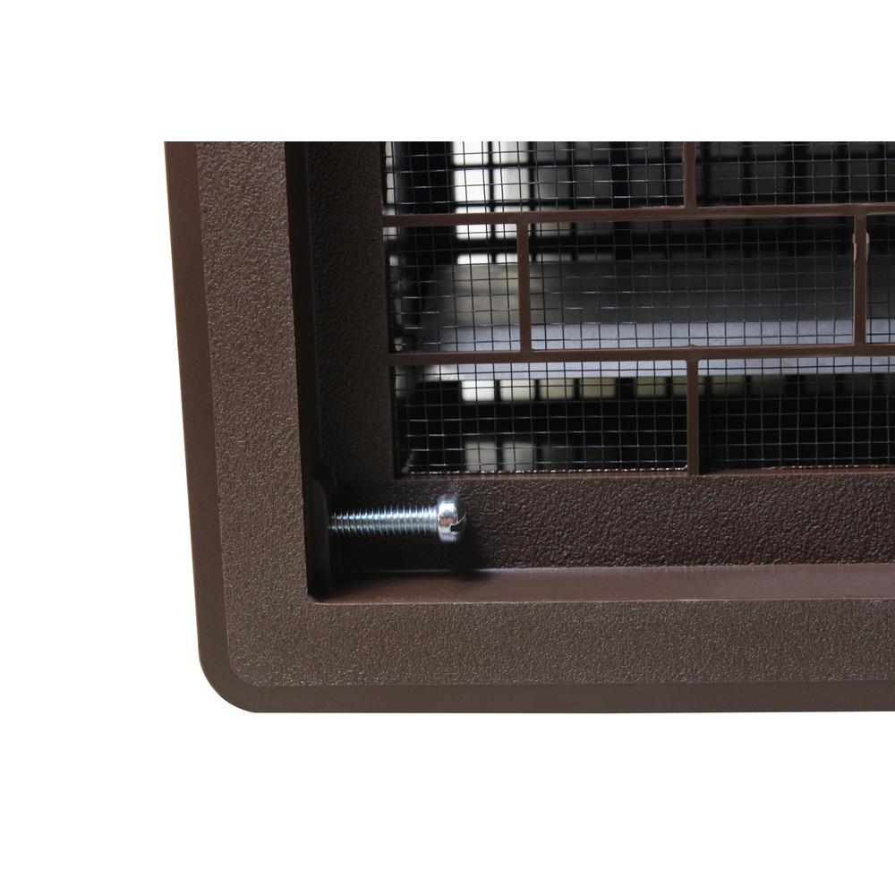 x 9.75 in Ventamatic 17.25 in ABS Plastic Automatic Foundation Vent in Black