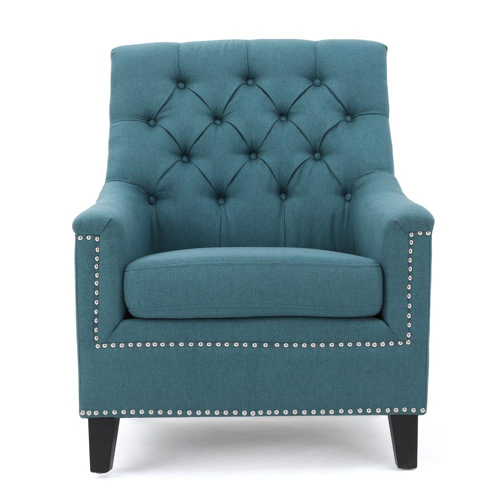 teal club chair