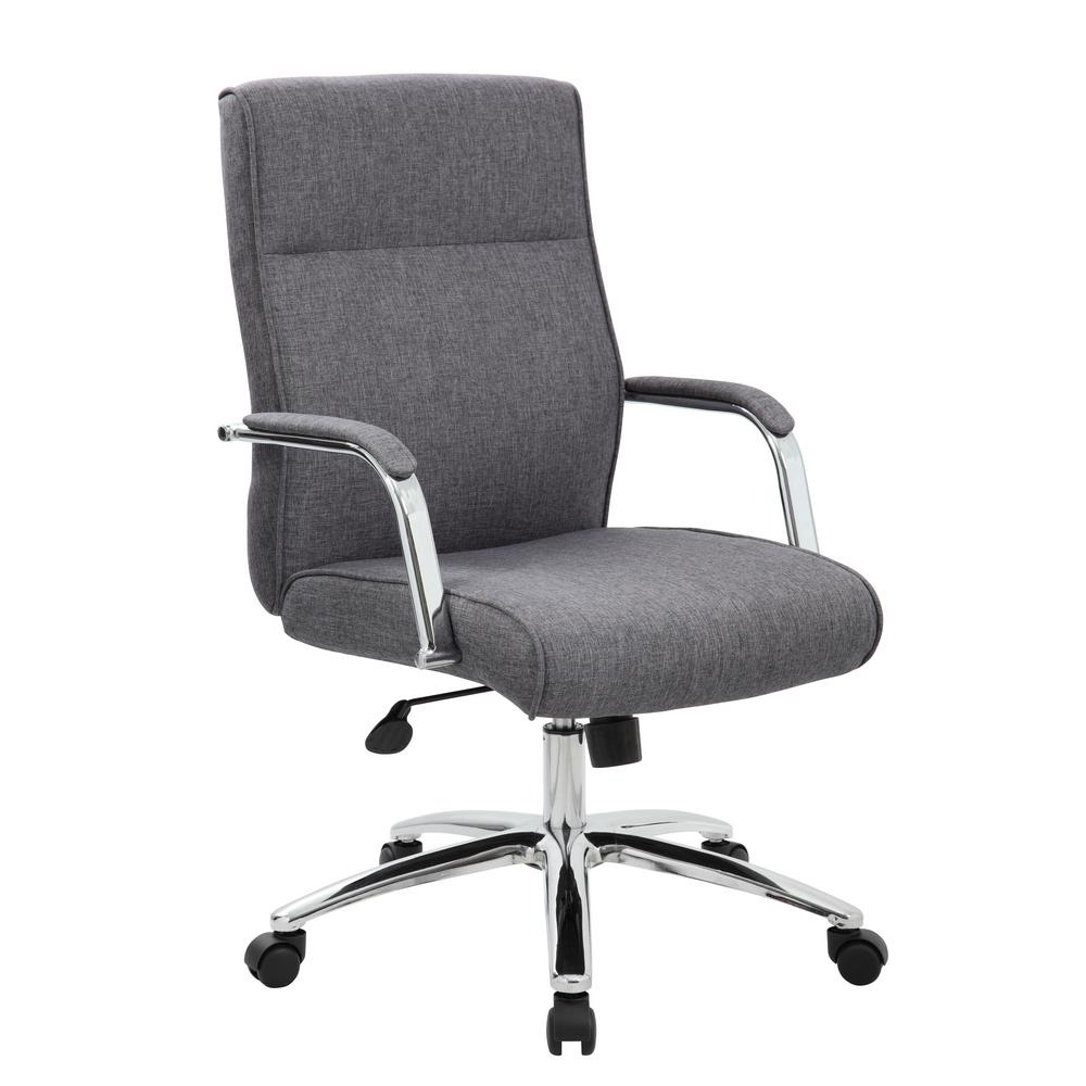 Venta Grey Fabric Office Chair With Arms En Stock Grey Fabric Office Chair With Arms, Grey Fabric Desk Chair With Arms