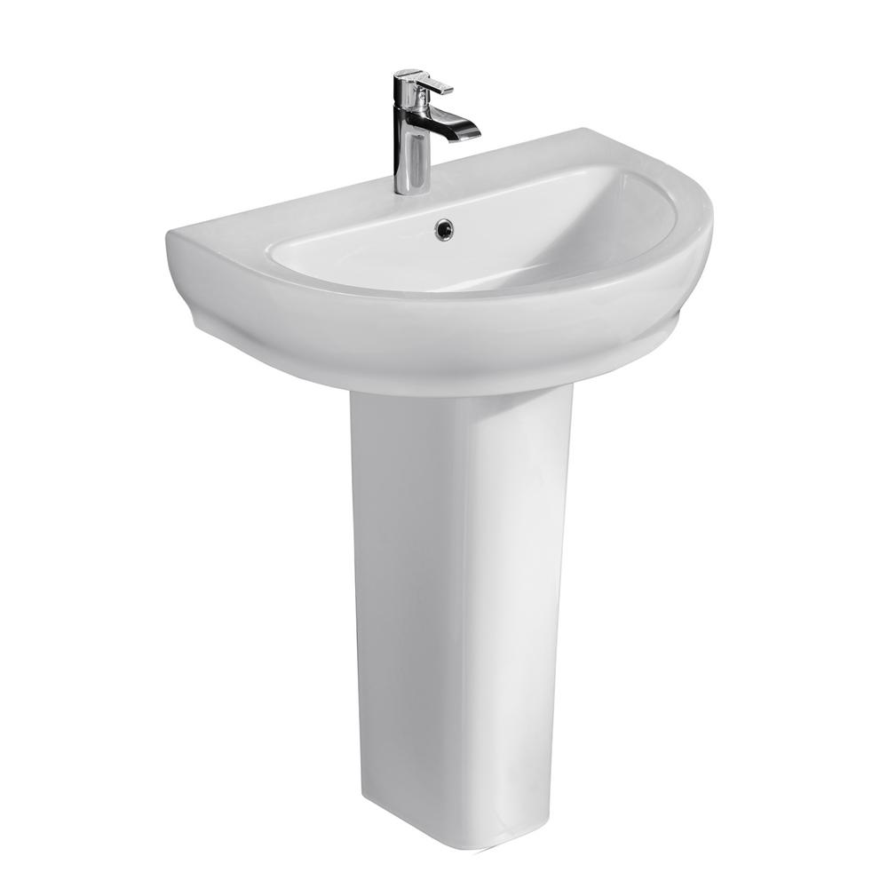 Barclay Products Harmony 650 251/2 in. Pedestal Combo in White3