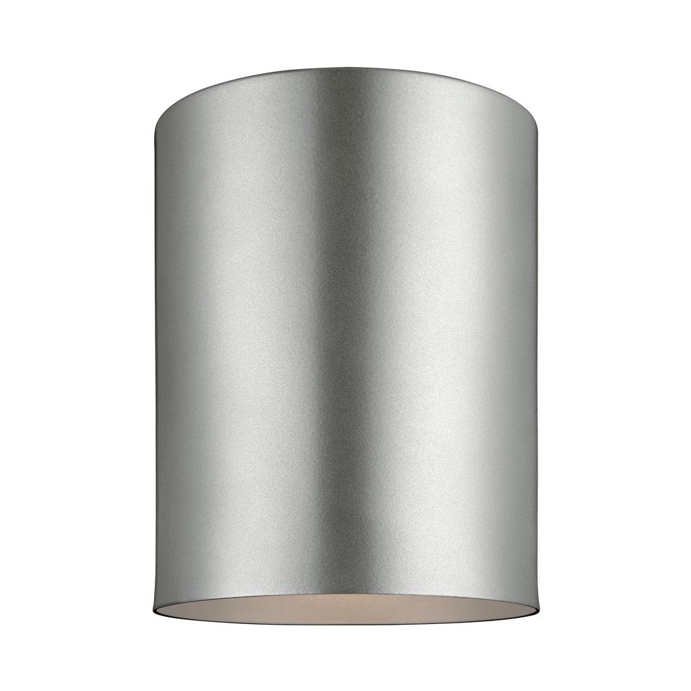 Sea Gull Lighting Outdoor Cylinders Painted Brushed Nickel 1 Light Sea Gull Lighting Outdoor Cylinders Painted Brushed Nickel 1 Light Wall Lantern With Led