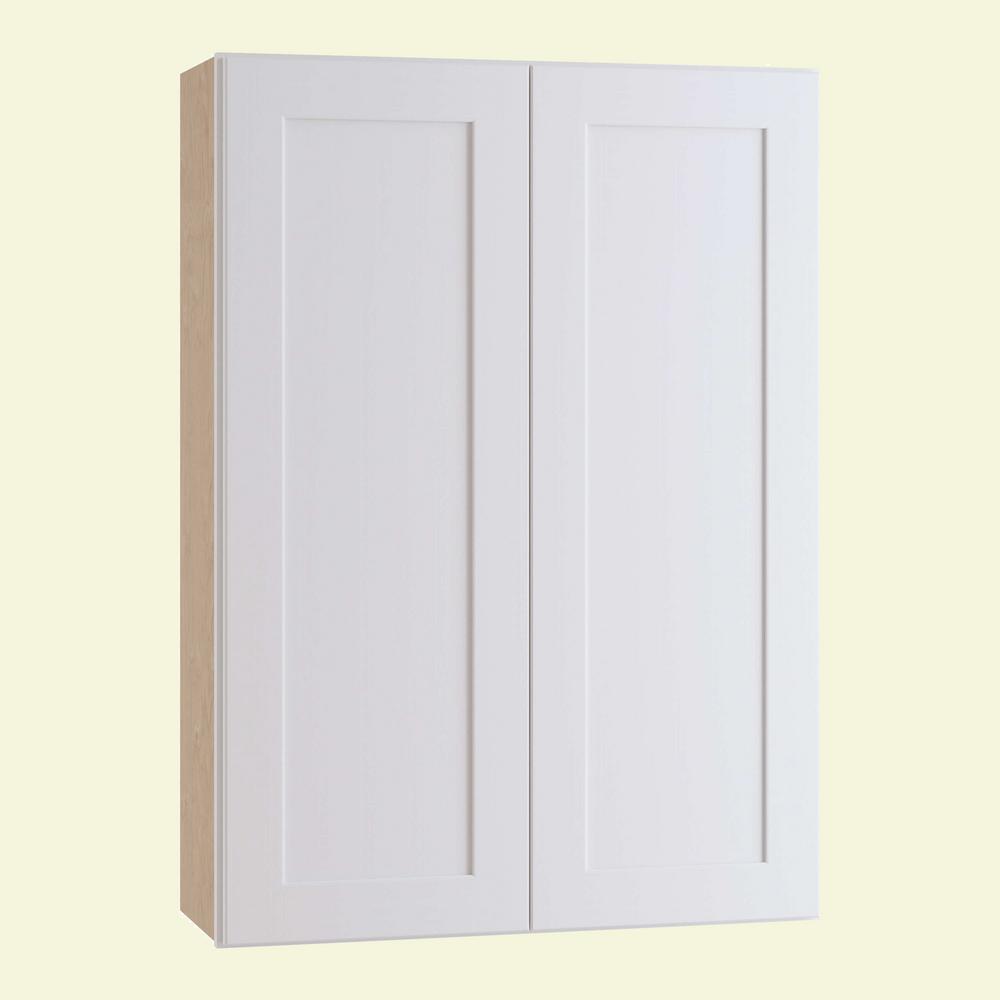 Home Decorators Collection Newport Assembled 36 X 36 X 12 In Plywood Shaker Wall Kitchen Cabinet Soft Close In Painted Pacific White Brickseek