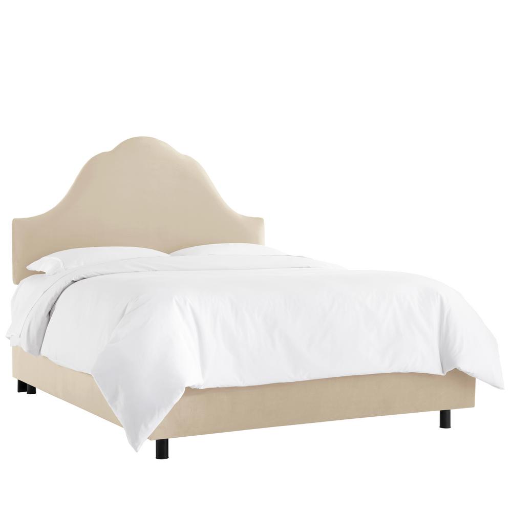 Velvet Buckwheat California King Arched Bed Velvet Buckwheat California King Arched Bed 584bedvlvbck The Home Depot