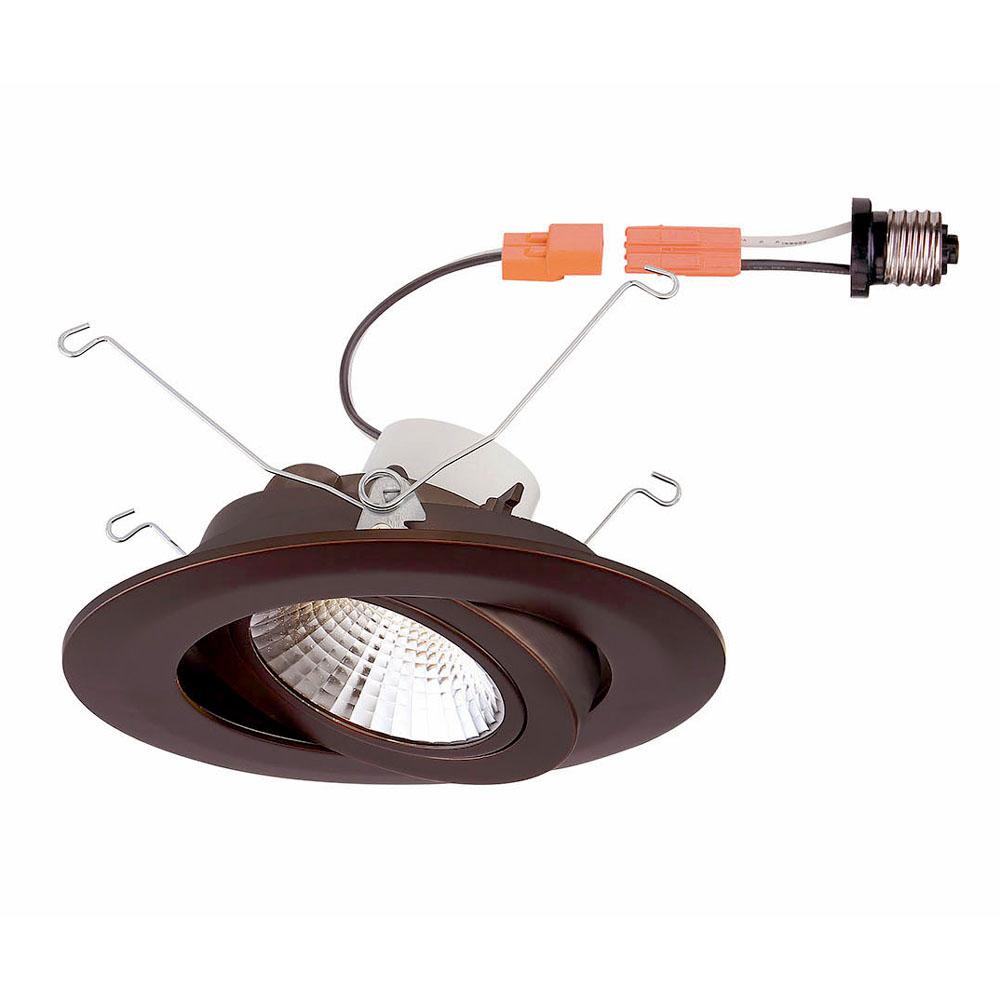 EnviroLite 6 in. 4000K Remodel Directional Gimbal Bronze Integrated LED