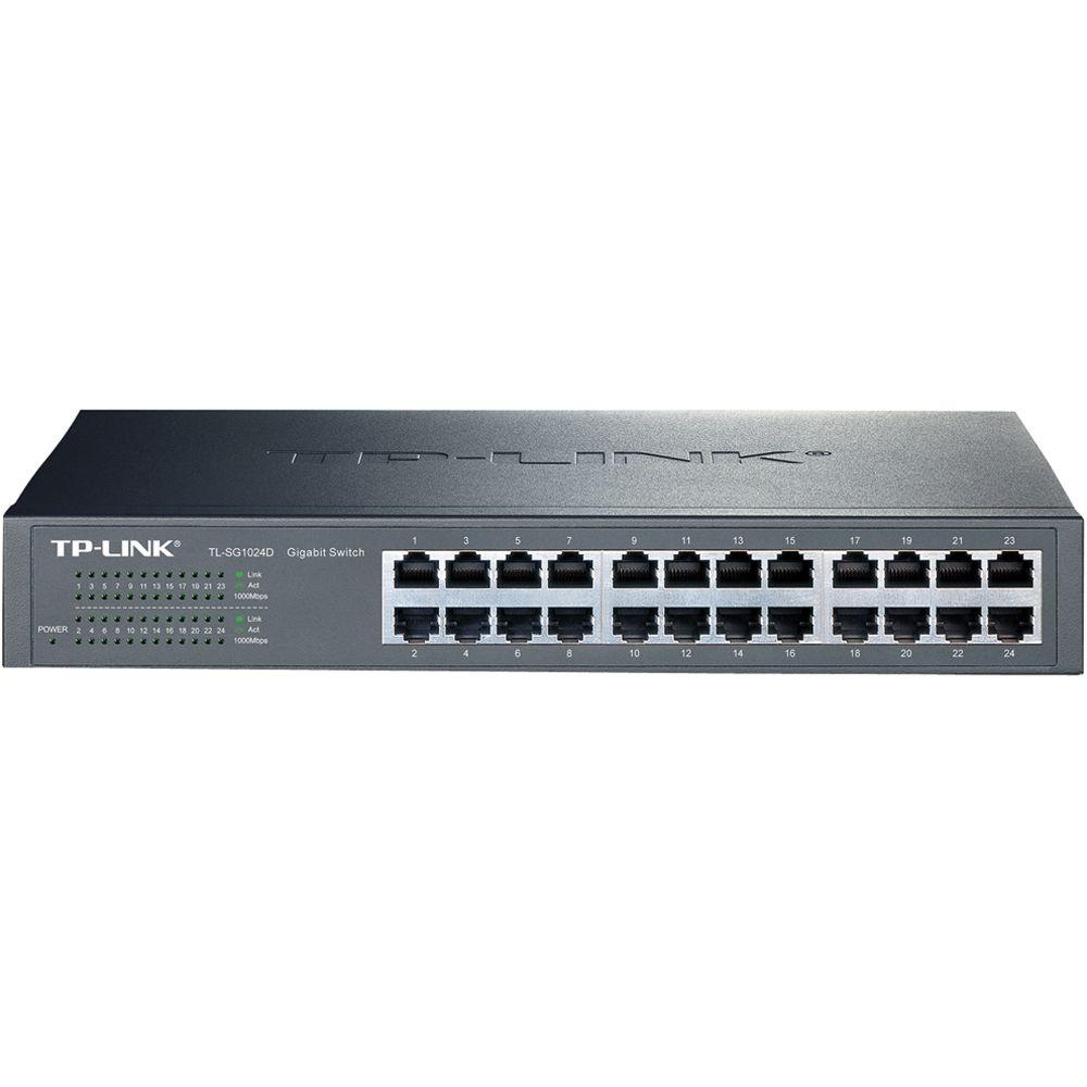 TP-LINK 24-Port Gigabit Desktop/Rackmount Switch-TL-SG1024D - The Home ...