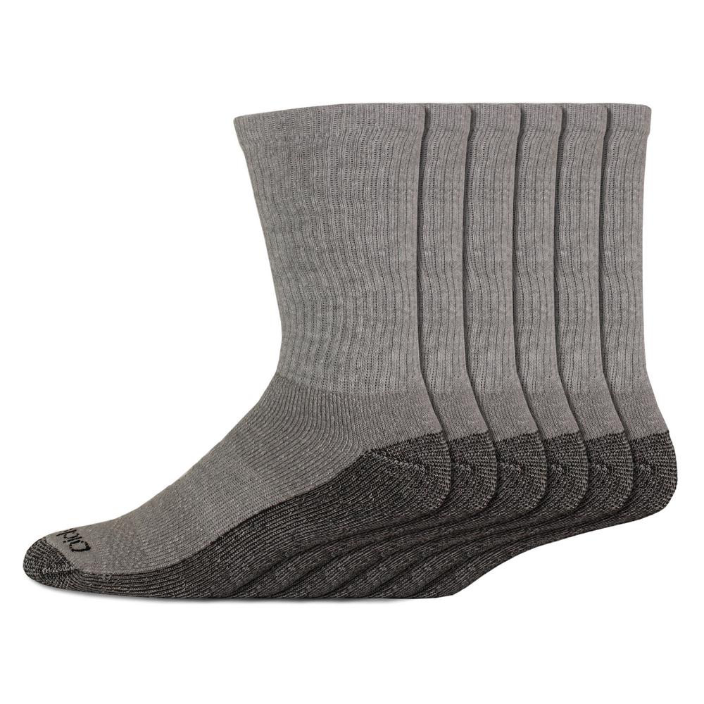 Dickies Men's Dri Tech Grey Crew Sock 